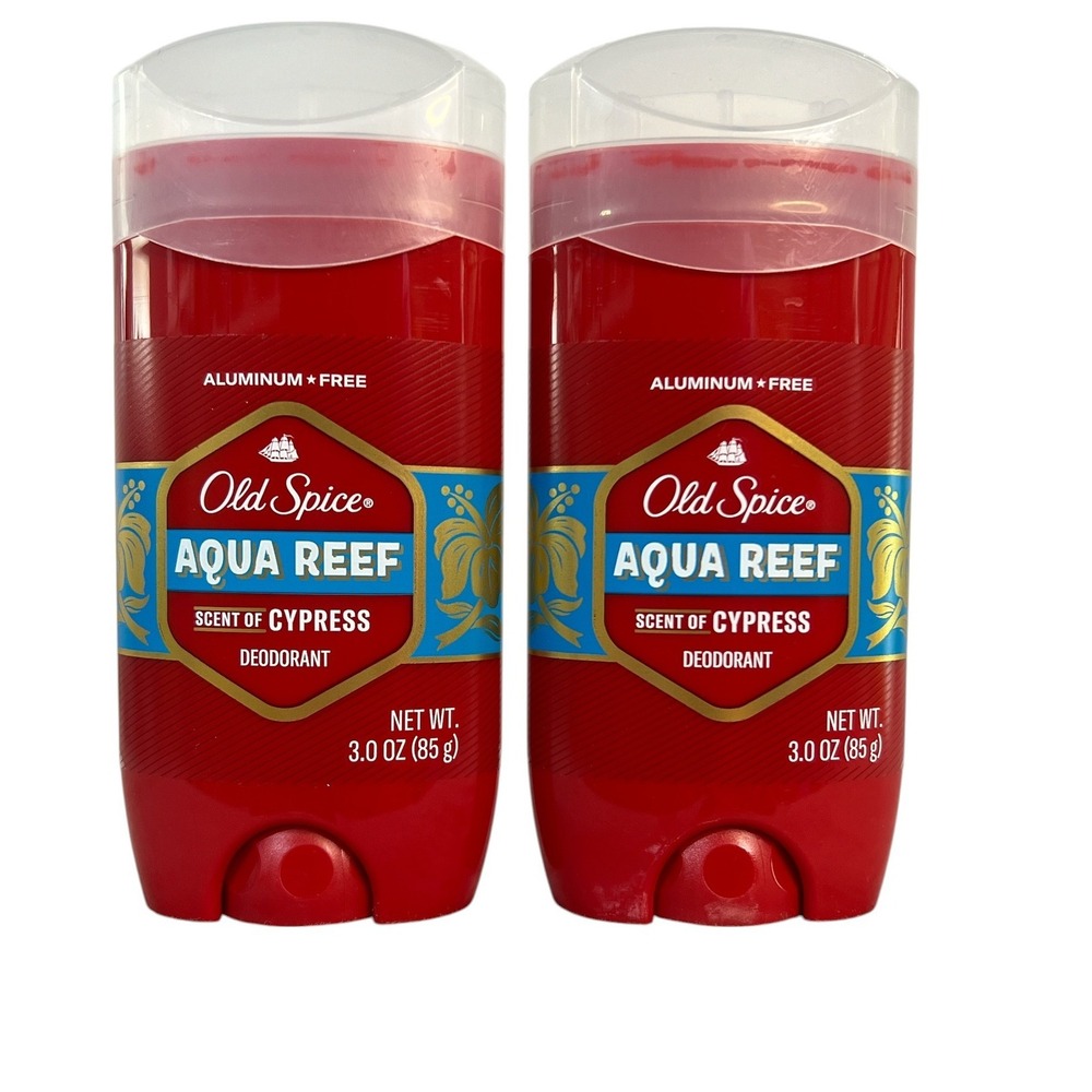 Old Spice‎ Aqua Reef Deodorant Aluminum Free Scent of Cypress 3.0 oz